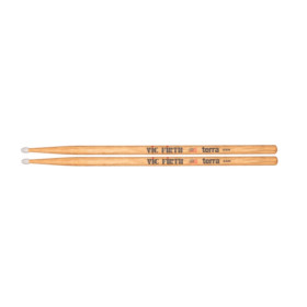 PAIRE DE BAGUETTE TERRA 5ATN OLIVE NYLON VIC FIRTH