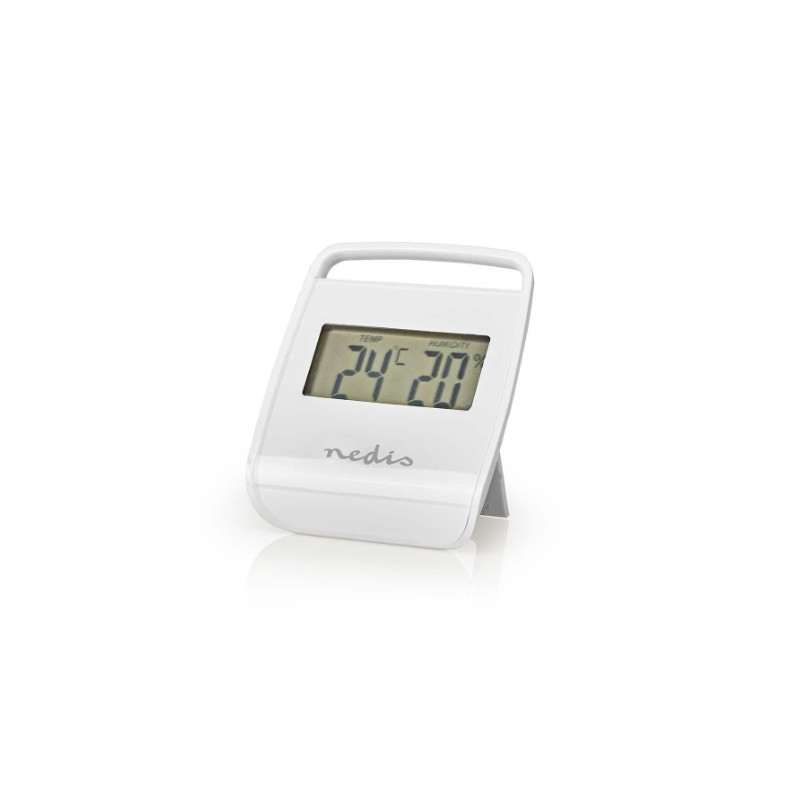 THERMOMETRE DIGITAL INTERIEUR+ HUMIDITE BLANC NEDIS