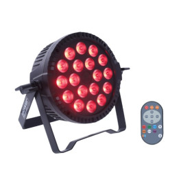 PROJECTEUR PAR SLIM 18 LEDS 6W 4-EN-1 POWER
