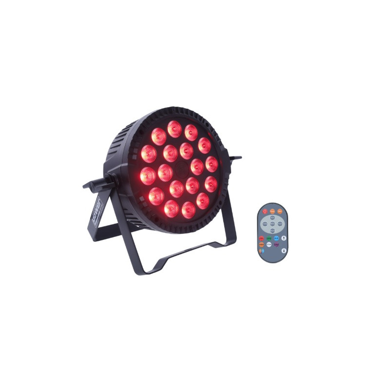 PROJECTEUR PAR SLIM 18 LEDS 6W 4-EN-1 POWER