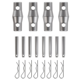 POUTRE CARREE ALU 290MM L50CM FINITION ALU CONTESTAGE