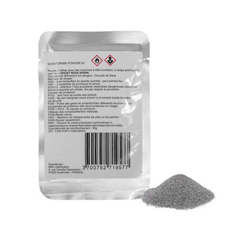 SACHET DE 50 G GRANULES POUR MACHINE A ETINCELLE GHOST