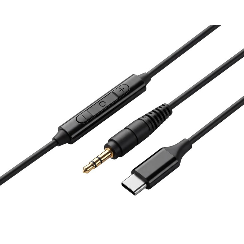 CABLE JACK/USB-C + MICRO POUR CASQUE AUDIOPHONY