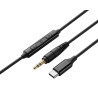 CABLE JACK/USB-C + MICRO POUR CASQUE AUDIOPHONY