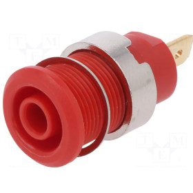 CONNECTEUR DE LABORATOIRE BANANE 4MM 24A ROUGE