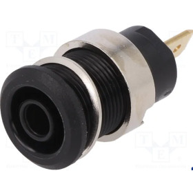 CONNECTEUR DE LABORATOIRE BANANE 4MM 24A NOIR