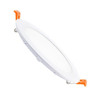 DALLE LED RONDE EXTRA PLATE 230V 12W BLANC CHAUD 3000K 1200 LUMENS ø155MM