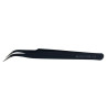 BRUCELLE DE PRECISION NOIRE AVEC POINTE COURBEE