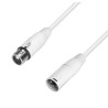 CORDON XLR MALE / XLR FEMELLE BLANC REAN 2.50 METRES