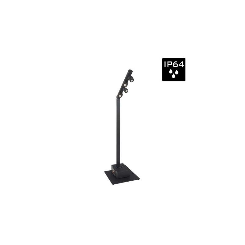 PROJECTEUR ACCU LED EXPO IP65 4X5W + WDMX NOIR BRITEQ