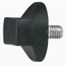 BOUTON PLASTIQUE VISSANT NOIR M10 X 12MM NOIR POUR RIDEAU WENTEX