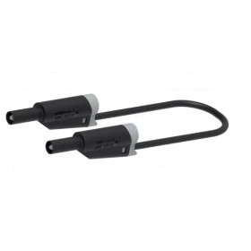 CORDON LABO BANANE SECURITE 1 METRE NOIR 1000V 20A (100150)