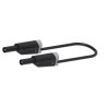 CORDON LABO BANANE SECURITE 1 METRE NOIR 1000V 20A (100150)