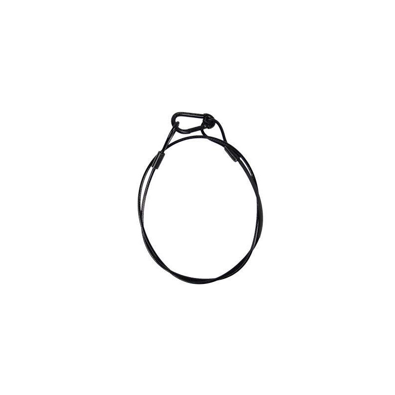 ELINGUE ACIER GAINEE DIAM 2MM L60CM CMU 40KG NOIR