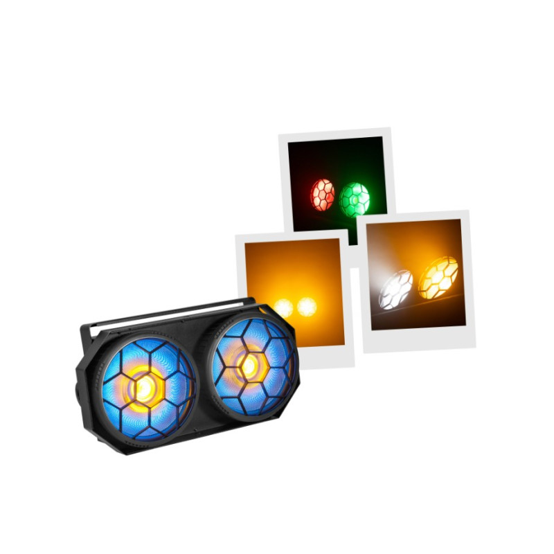 BLINDER ET CYCLO LED 2 X 100W + RGB MAC MAH