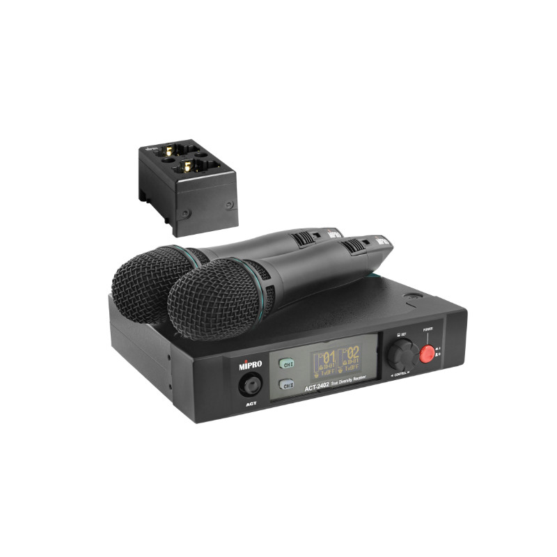 PACK 2X ACT-24HC + ACT-2402 + MP-80 MIPRO