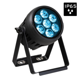 PROJECTEUR ACCU 7x15W RGBL IP65 ROND + WDMX BRITEQ