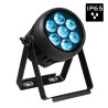 PROJECTEUR ACCU 7x15W RGBL IP65 ROND + WDMX BRITEQ