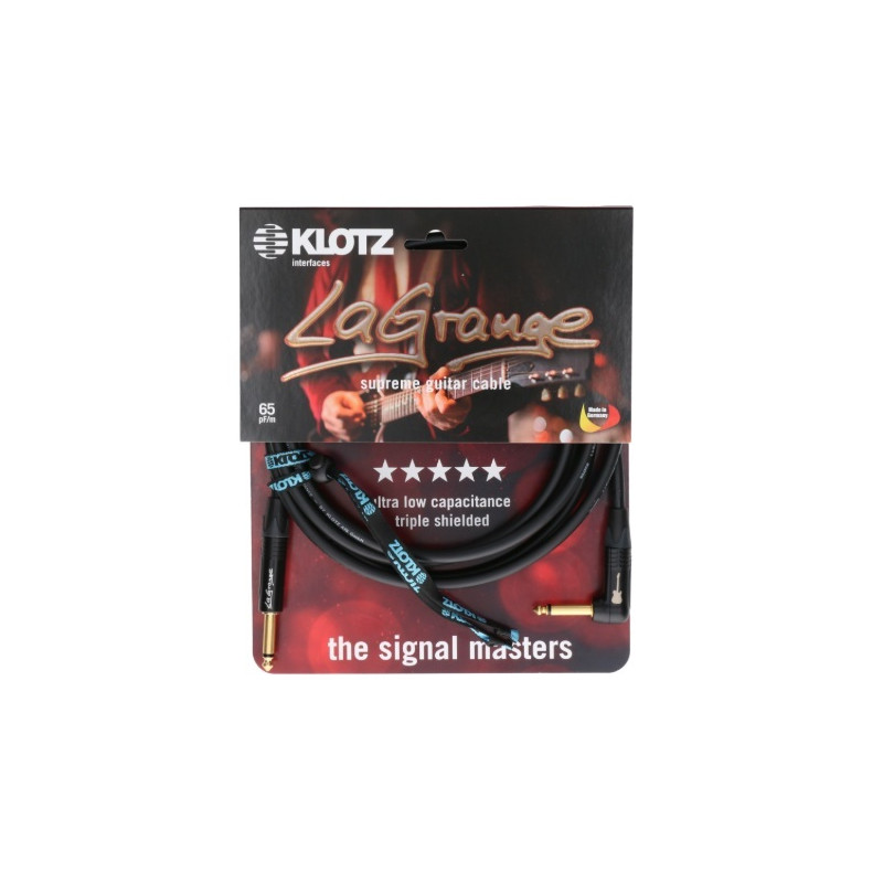 CABLE GUITARE LAGRANGE SUPREME JACK JACK 6M KLOTZ